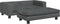 vidaXL - Hondenmand - met - verlengstuk - 100x50x30 - cm - fluweel - donkergrijs