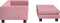 vidaXL - Hondenmand - met - verlengstuk - 100x50x30 - cm - fluweel - roze