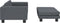vidaXL - Hondenmand - met - verlengstuk - 100x50x30 - cm - fluweel - donkergrijs