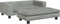 vidaXL - Hondenmand - met - verlengstuk - 100x50x30 - cm - fluweel - lichtgrijs
