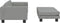 vidaXL - Hondenmand - met - verlengstuk - 100x50x30 - cm - fluweel - lichtgrijs