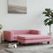 vidaXL - Hondenmand - met - verlengstuk - 100x50x30 - cm - fluweel - roze
