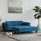 vidaXL - Hondenmand - met - verlengstuk - 100x50x30 - cm - fluweel - blauw