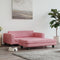 vidaXL - Hondenmand - met - verlengstuk - 100x50x30 - cm - fluweel - roze