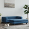 vidaXL - Hondenmand - met - verlengstuk - 100x50x30 - cm - fluweel - blauw