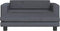 vidaXL - Hondenmand - met - verlengstuk - 100x50x30 - cm - fluweel - donkergrijs