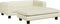 vidaXL - Hondenmand - met - verlengstuk - 100x50x30 - cm - kunstleer - crèmekleurig