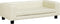 vidaXL - Hondenmand - met - verlengstuk - 100x50x30 - cm - kunstleer - crèmekleurig