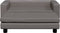 vidaXL - Hondenmand - met - verlengstuk - 100x50x30 - cm - kunstleer - grijs