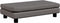 vidaXL - Hondenmand - met - verlengstuk - 100x50x30 - cm - kunstleer - grijs
