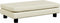 vidaXL - Hondenmand - met - verlengstuk - 100x50x30 - cm - kunstleer - crèmekleurig
