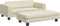 vidaXL - Hondenmand - met - verlengstuk - 100x50x30 - cm - kunstleer - crèmekleurig