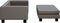 vidaXL - Hondenmand - met - verlengstuk - 100x50x30 - cm - kunstleer - grijs