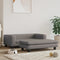 vidaXL - Hondenmand - met - verlengstuk - 100x50x30 - cm - kunstleer - grijs