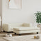 vidaXL - Hondenmand - met - verlengstuk - 100x50x30 - cm - kunstleer - crèmekleurig