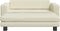vidaXL - Hondenmand - met - verlengstuk - 100x50x30 - cm - kunstleer - crèmekleurig
