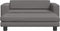 vidaXL - Hondenmand - met - verlengstuk - 100x50x30 - cm - kunstleer - grijs