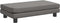 vidaXL - Hondenmand - met - verlengstuk - 100x50x30 - cm - kunstleer - grijs