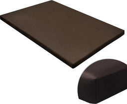 vidaXL-Hondenmat-plat-vierkant-M-bruin