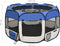 vidaXL - Hondenren - inklapbaar - met - draagtas - 110x110x58 - cm - blauw