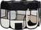 vidaXL - Hondenren - inklapbaar - met - draagtas - 110x110x58 - cm - zwart