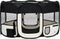 vidaXL - Hondenren - inklapbaar - met - draagtas - 145x145x61 - cm - zwart