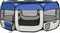 vidaXL - Hondenren - inklapbaar - met - draagtas - 145x145x61 - cm - blauw