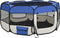 vidaXL - Hondenren - inklapbaar - met - draagtas - 145x145x61 - cm - blauw