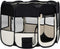 vidaXL - Hondenren - inklapbaar - met - draagtas - 145x145x61 - cm - blauw