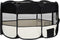 vidaXL - Hondenren - inklapbaar - met - draagtas - 145x145x61 - cm - zwart