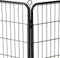 vidaXL - Hondenren - met - 12 - panelen - 80x60 - cm - staal - zwart