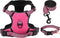 vidaXL - Hondentuigje - met - riem - en - halsband - verstelbaar - L - roze