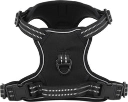 vidaXL - Hondentuigje - met - riem - en - halsband - verstelbaar - M - zwart