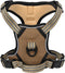 vidaXL - Hondentuigje - met - riem - en - halsband - verstelbaar - M - bruin