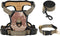 vidaXL - Hondentuigje - met - riem - en - halsband - verstelbaar - M - camouflagebruin