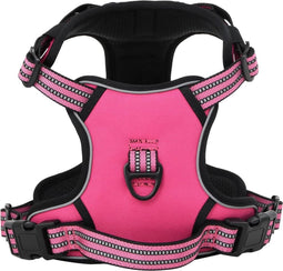 vidaXL - Hondentuigje - met - riem - en - halsband - verstelbaar - S - roze