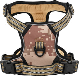 vidaXL - Hondentuigje - reflecterende - strips - verstelbaar - S - camouflagebruin