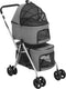 vidaXL - Hondenwagen - 2-laags - inklapbaar - 83x48x97 - cm - oxford - stof - grijs