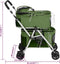 vidaXL - Hondenwagen - 2-laags - inklapbaar - 83x48x97 - cm - oxford - stof - groen