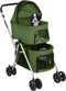 vidaXL - Hondenwagen - 2-laags - inklapbaar - 83x48x97 - cm - oxford - stof - groen