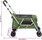vidaXL - Hondenwagen - inklapbaar - 100x49x96 - cm - linnenstof - groen