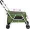 vidaXL - Hondenwagen - inklapbaar - 100x49x96 - cm - linnenstof - groen