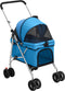 vidaXL - Hondenwagen - inklapbaar - 76x50x100 - cm - oxford - stof - blauw