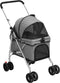 vidaXL - Hondenwagen - inklapbaar - 76x50x100 - cm - oxford - stof - rood