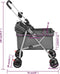 vidaXL - Hondenwagen - inklapbaar - 76x50x100 - cm - oxford - stof - grijs