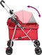vidaXL - Hondenwagen - inklapbaar - 76x50x100 - cm - oxford - stof - rood