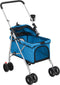 vidaXL - Hondenwagen - inklapbaar - 76x50x100 - cm - oxford - stof - blauw