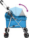vidaXL - Hondenwagen - inklapbaar - 76x50x100 - cm - oxford - stof - blauw