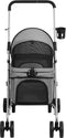 vidaXL - Hondenwagen - inklapbaar - 76x50x100 - cm - oxford - stof - grijs