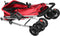 vidaXL - Hondenwagen - inklapbaar - 76x50x100 - cm - oxford - stof - rood